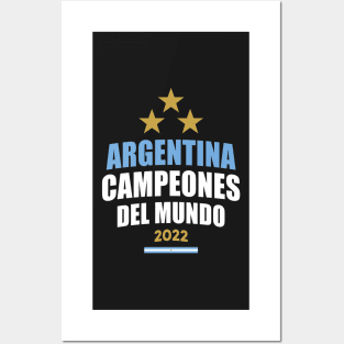 Argentina Campeones del Mundo 2022 Posters and Art